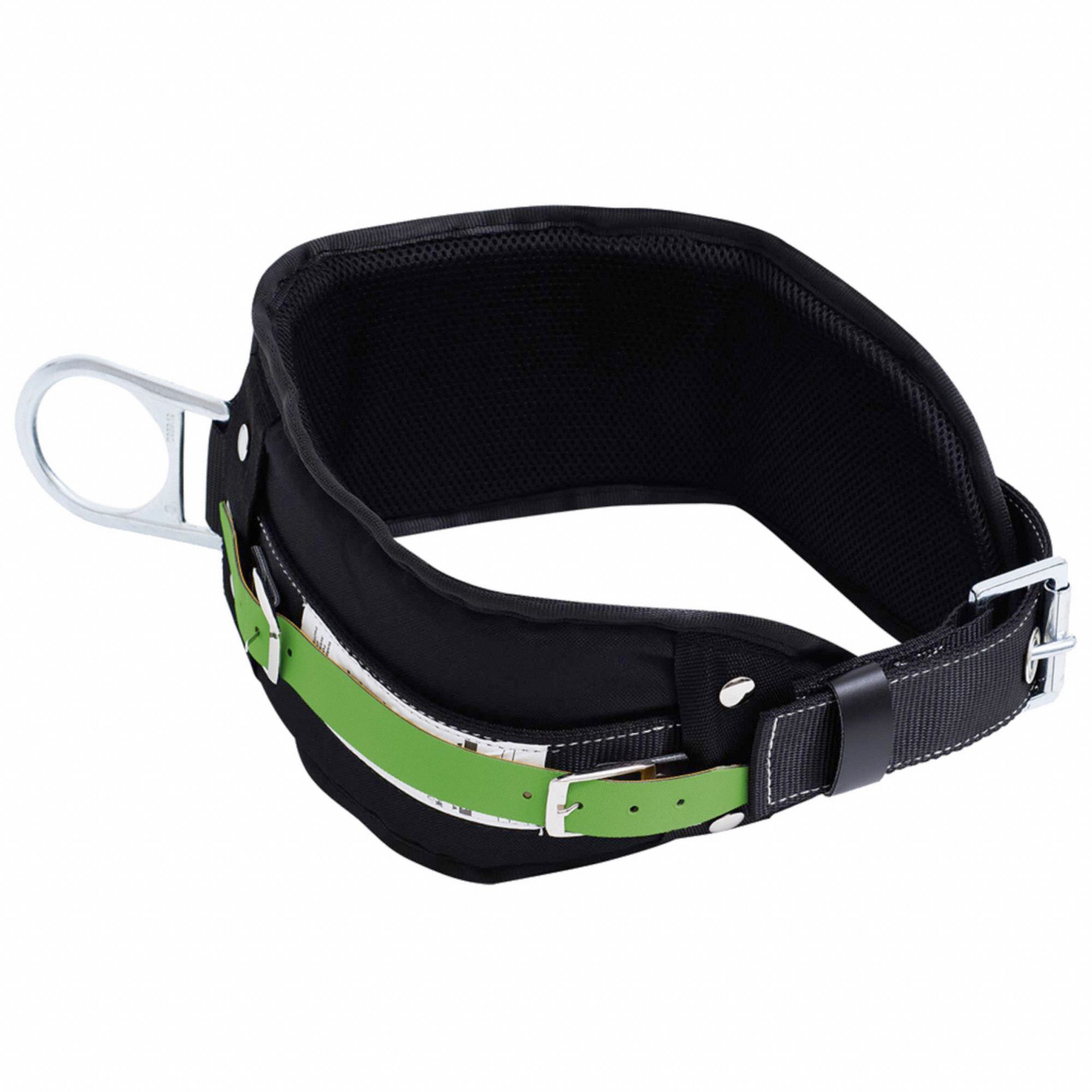 SAFETY BODY BELT, 2XL, 1 BACK D-RING, TONGUE BUCKLE, 400 LB CAPACITY, STEEL