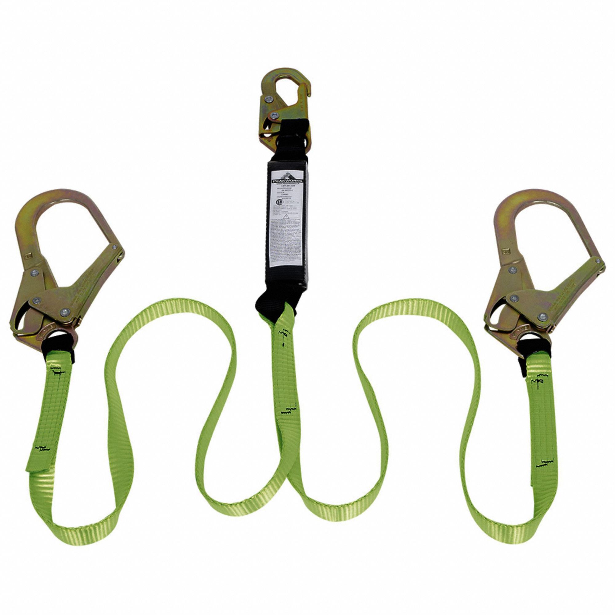 PEAKWORKS LANYARD, POLY WEBBING, STEEL HARDWARE, 6 FT MAX FALL, 220 LB ...