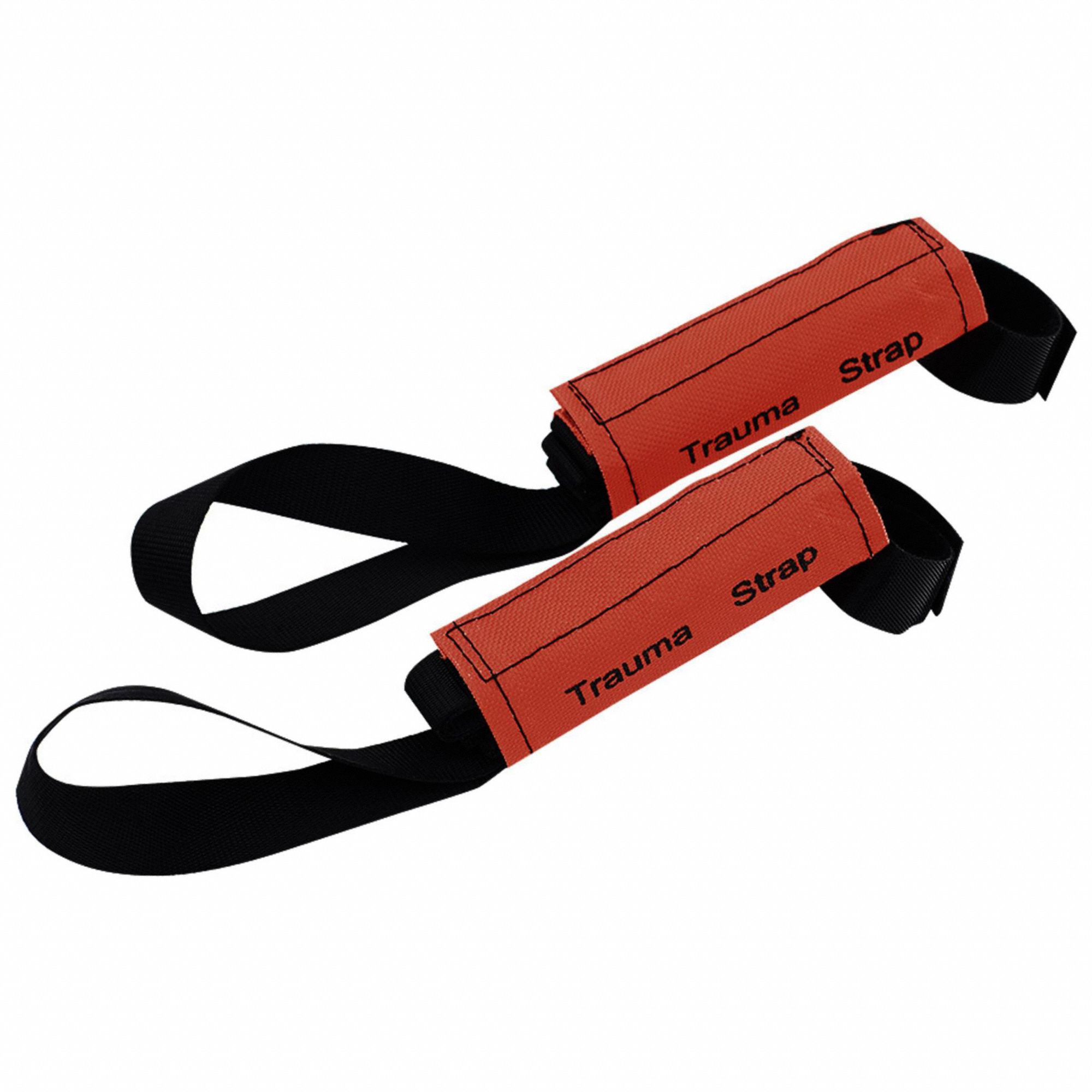 TRAUMA STRAP, STEEL HARDWARE, FABRIC, BLACK/ORANGE