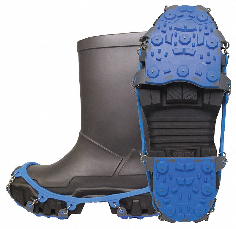 Winter Walking JD7725-2X Ice Cleats, Unisex, Blue/Gray, PR