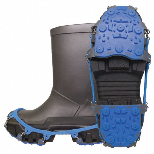 Winter Walking JD7725-S Ice Cleats, Unisex, Blue/Gray, PR