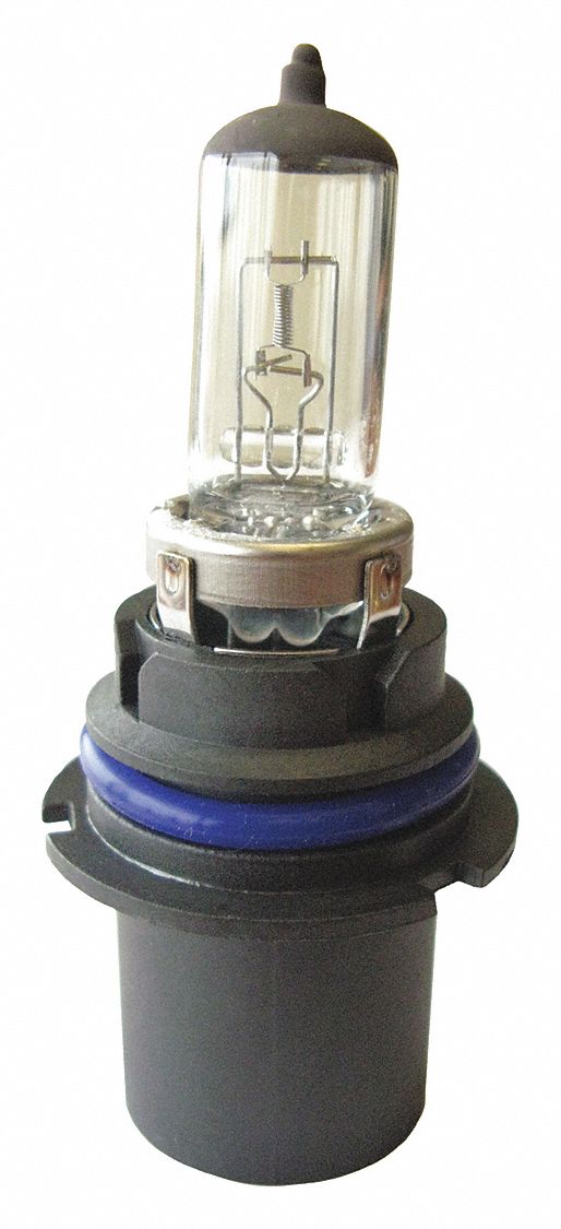 REPLACEMENT BULB, MOUNTING, 9007, 12 V, WHT/BLK, 1 3/4 X 5 1/5 X 1 3/4 IN, GLASS/RUBBER