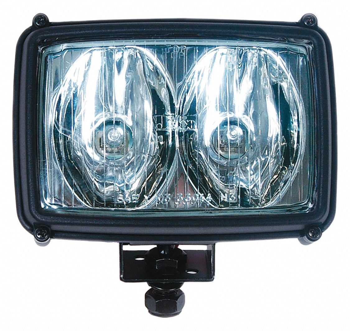 AUX DOT APPROVED LIGHT, 12 V/9.17 A, WHT/BLK, 8 X 1 19/32 X 9 3/4 X 4 3/4 IN, GLASS/AL