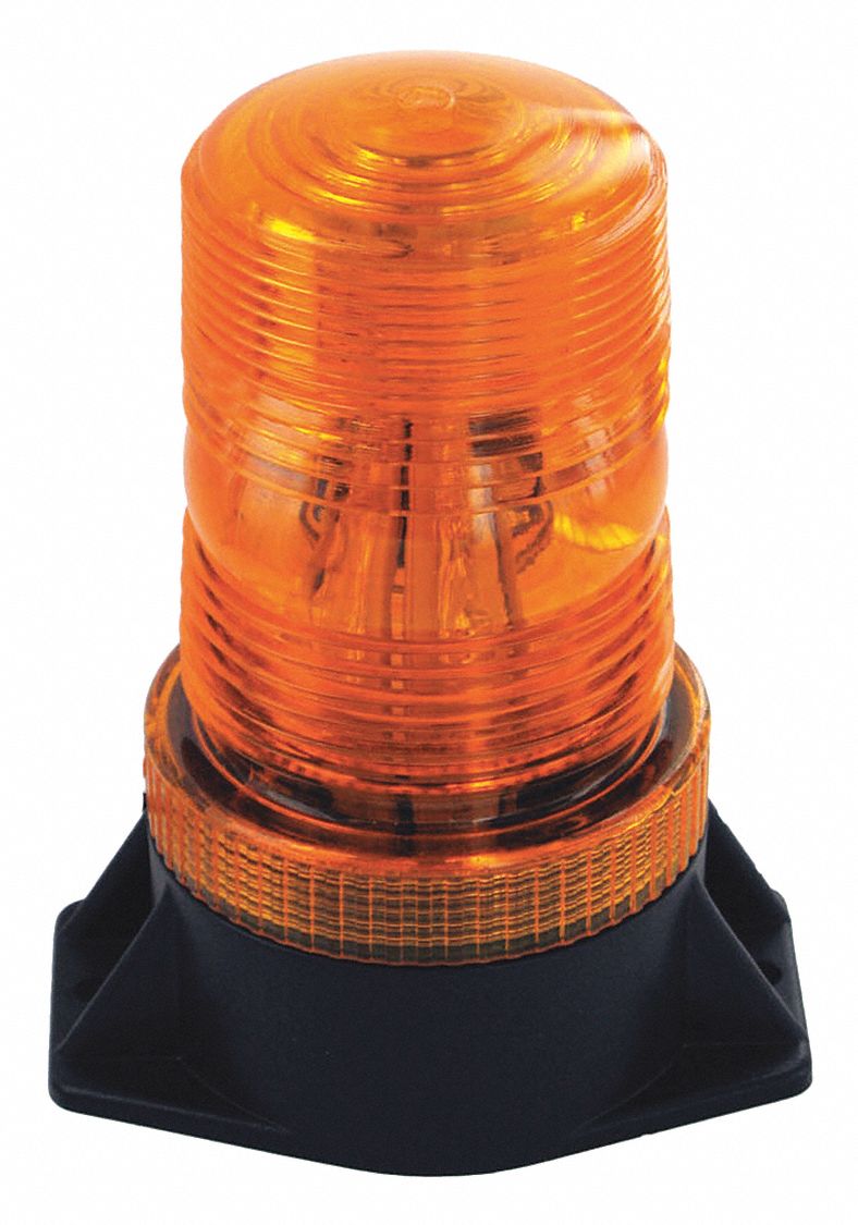 FORK LIFT STROBE, 24 LEDS, 12 TO 110 VDC, AMBER, 5.51 X 2.4 IN, 2.75 X 3.81 IN, PC, PLASTIC