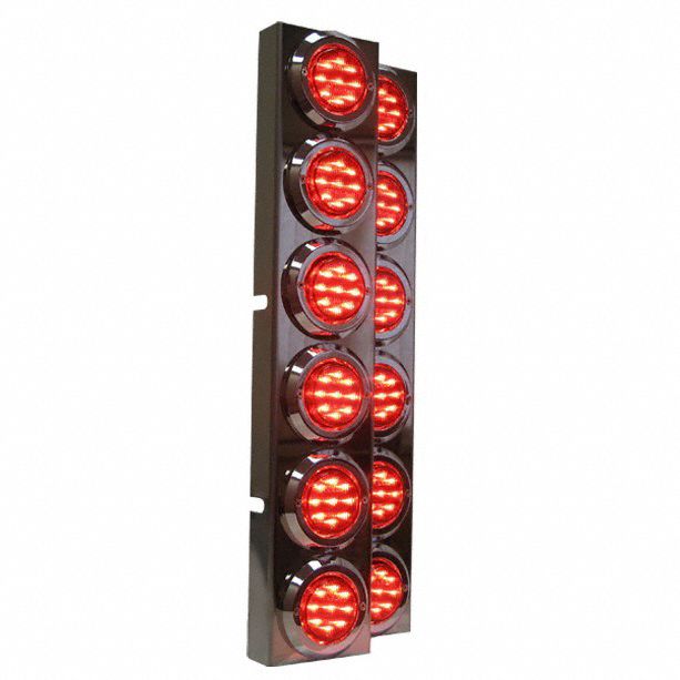 AIR CLEANER LIGHT BAR SET, 12V, HEAVY GAUGE STAINLESS STEEL, LED, RECTANGULAR BAR, 50,000 HR LAMP LIFE, 495X102X51 MM