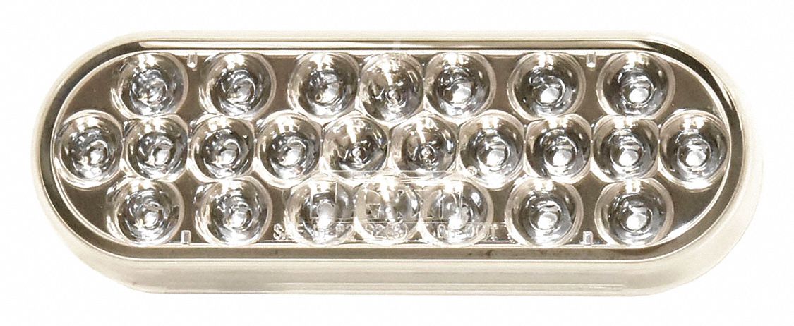 JETCO REVERSE LIGHT, GROMMET MOUNT, OVAL, 12 VDC, CLEAR, 6 X 2 X 23/32 ...