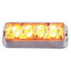 SURFACE MOUNT STROBE, RECTANGULAR, 4 LEDS, 12 TO 36 VDC, CLEAR, 2 1/2 X 5 1/2 X 2 IN, PC, ALUMINUM