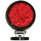 TOW LIGHT,4X4 IN,RUBBER HOUSING,RED