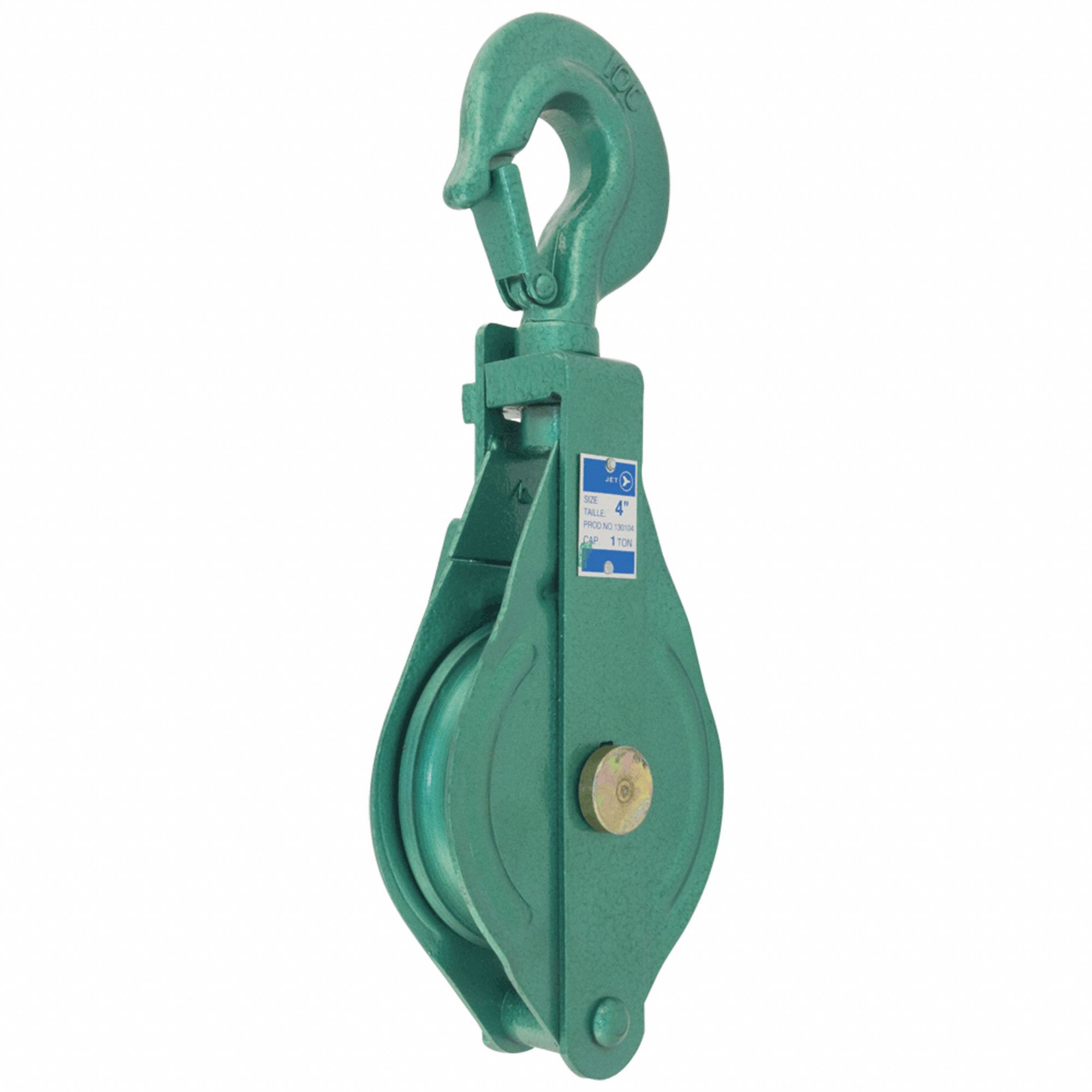 PULLEY BLOCK, 2,000 LB LOAD LIMIT, PAINTED, 4 IN