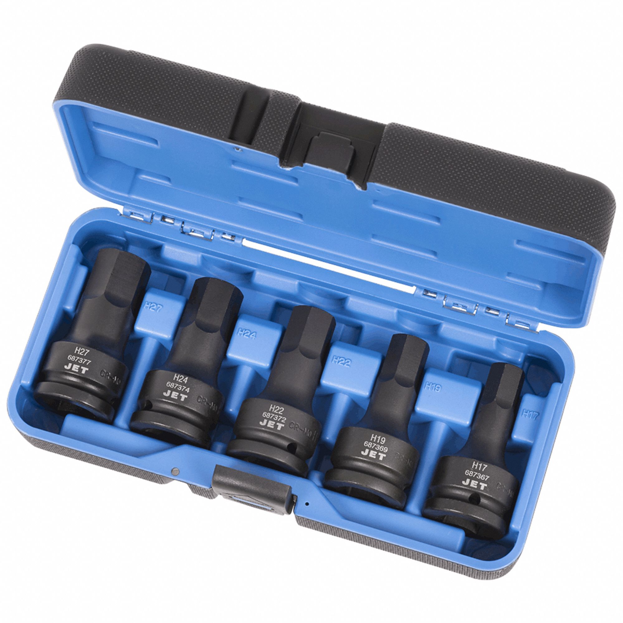 5 PC METRIC IMPACT HEX SOCKET SET