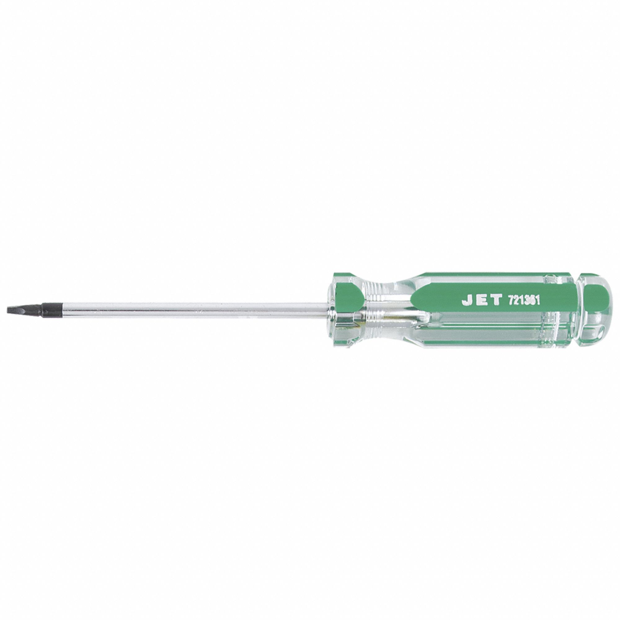 SCREWDRIVER, ACETATE HANDLE, #1 TIP, 4 IN L