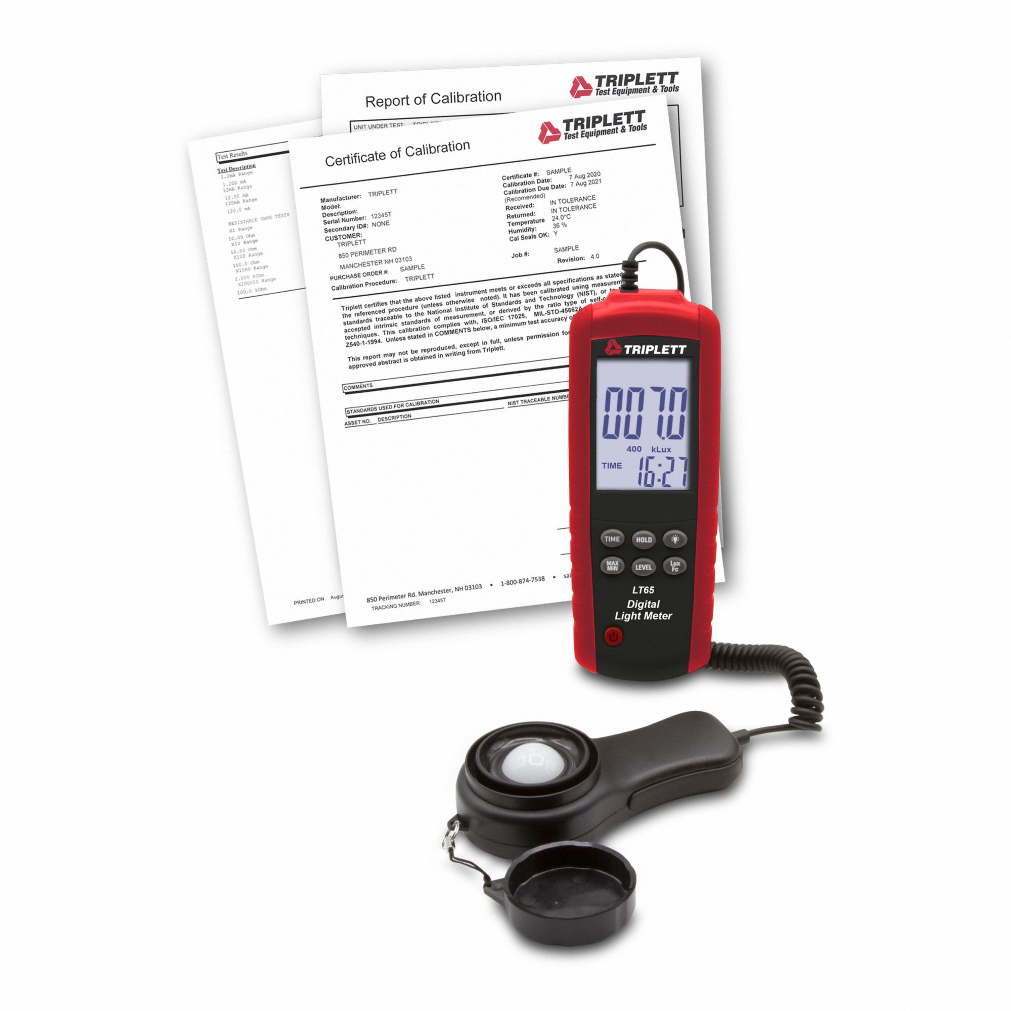 DIGITAL LIGHT METER,4 DIGIT LCD,NIST