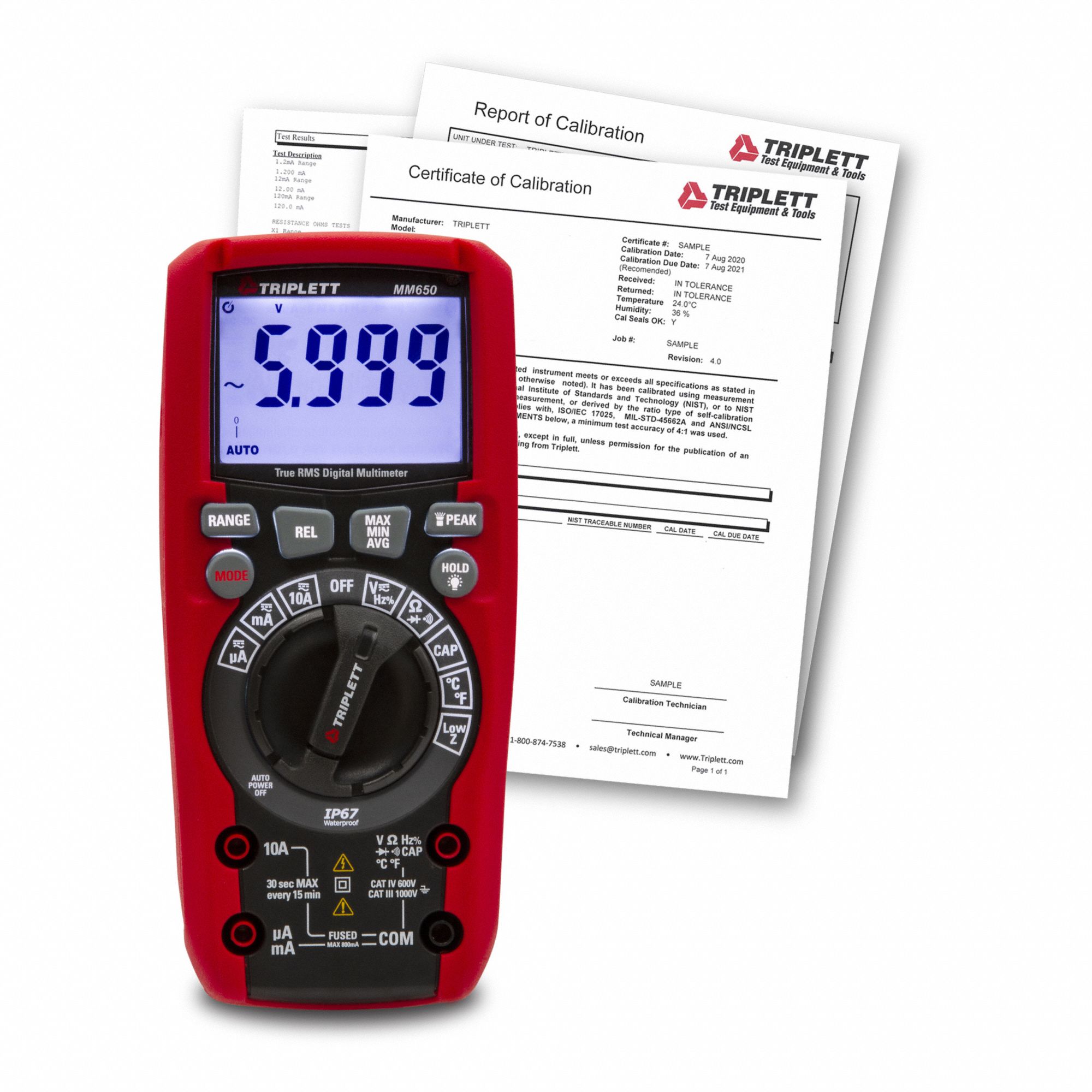 MULTIMETER,LCD,1.7 IN D,NIST,1000V