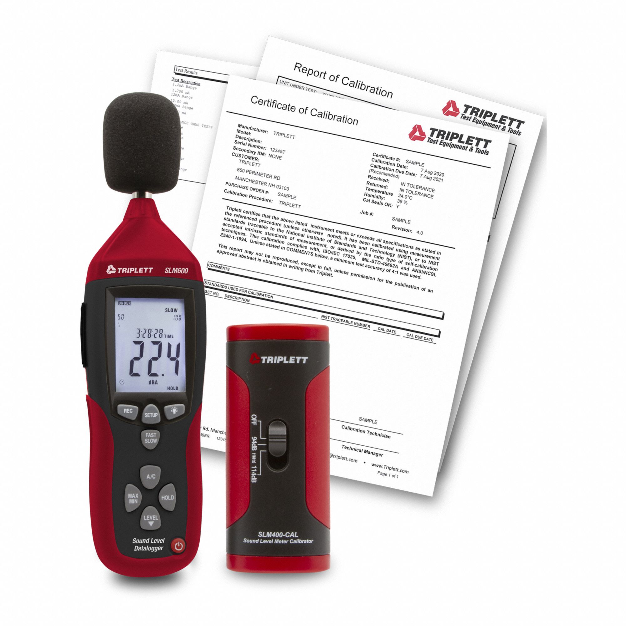SOUND DATALOGGER,9V,NIST,CLASS 2