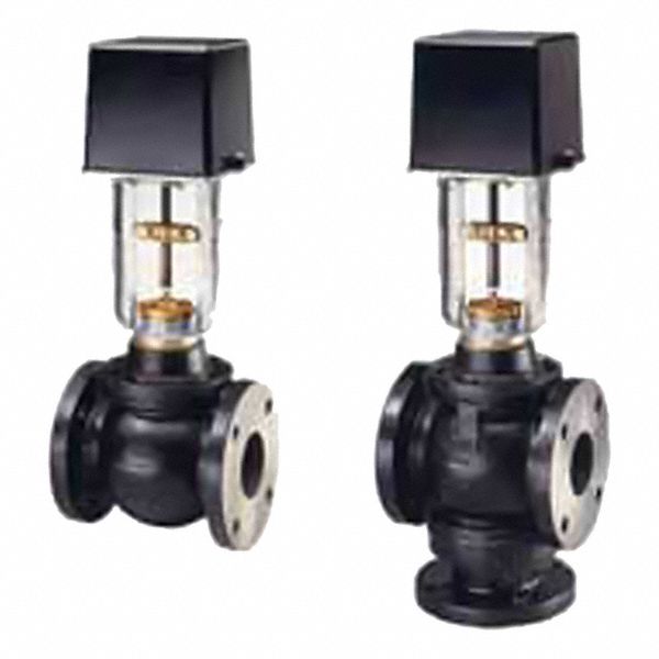 HYDRONIC GLOBE VALVE, 2-WAY, 350 CV FLOW, 6 IN FLANGED, CAST IRON BODY, STAINLESS STEEL STEM