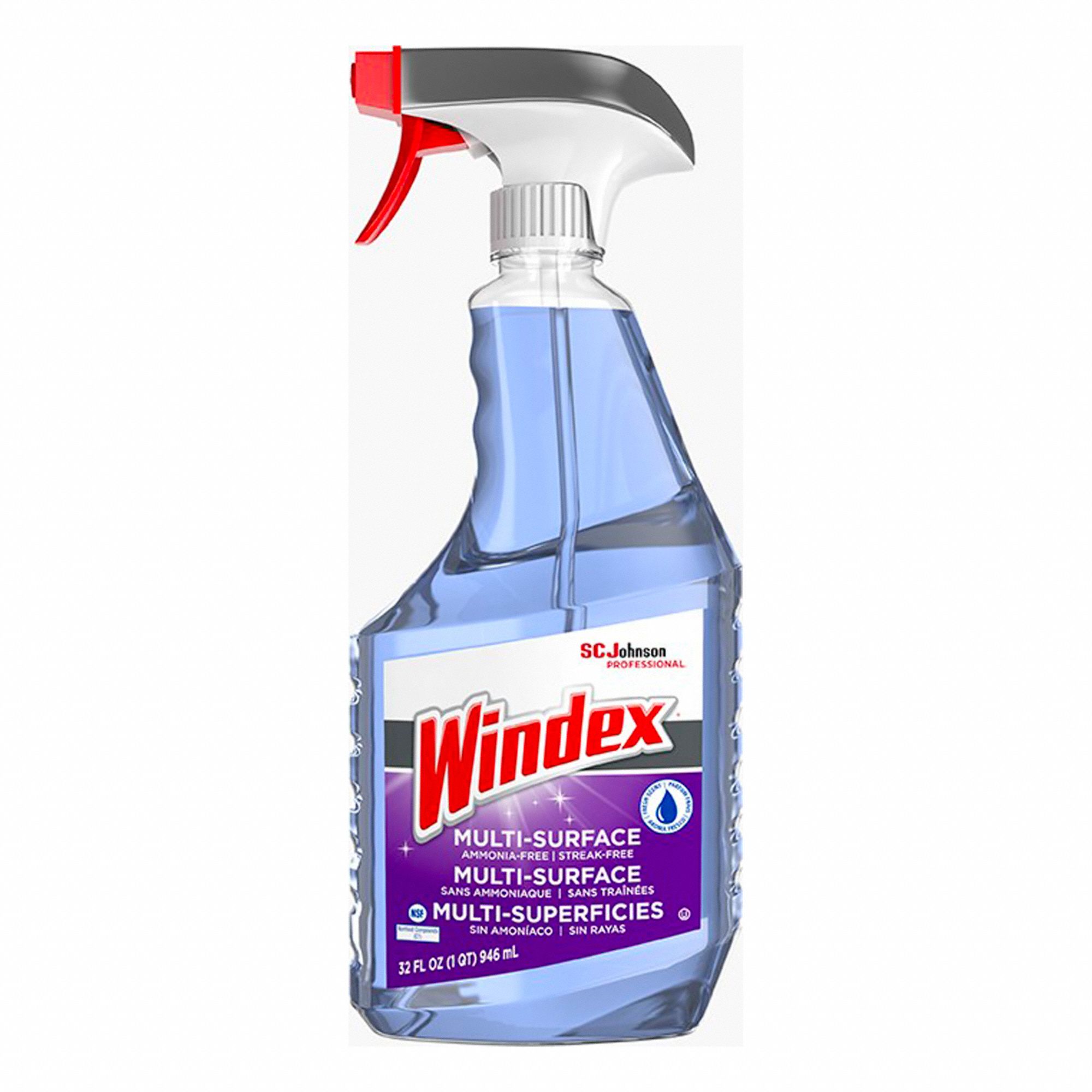 GLASS CLEANER,SPRAY BOTTLE,PURPLE,946ML