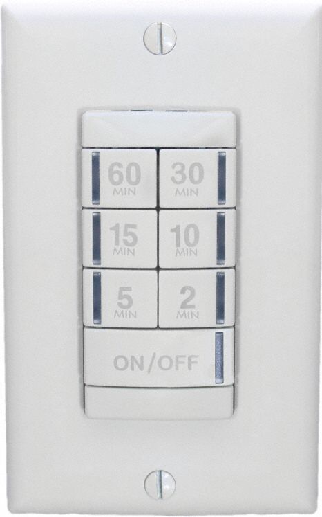 Wall Switch Timer White 120/277V AC