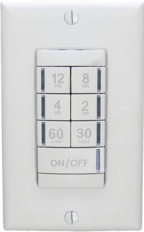 Wall Switch Timer White 120/277V AC