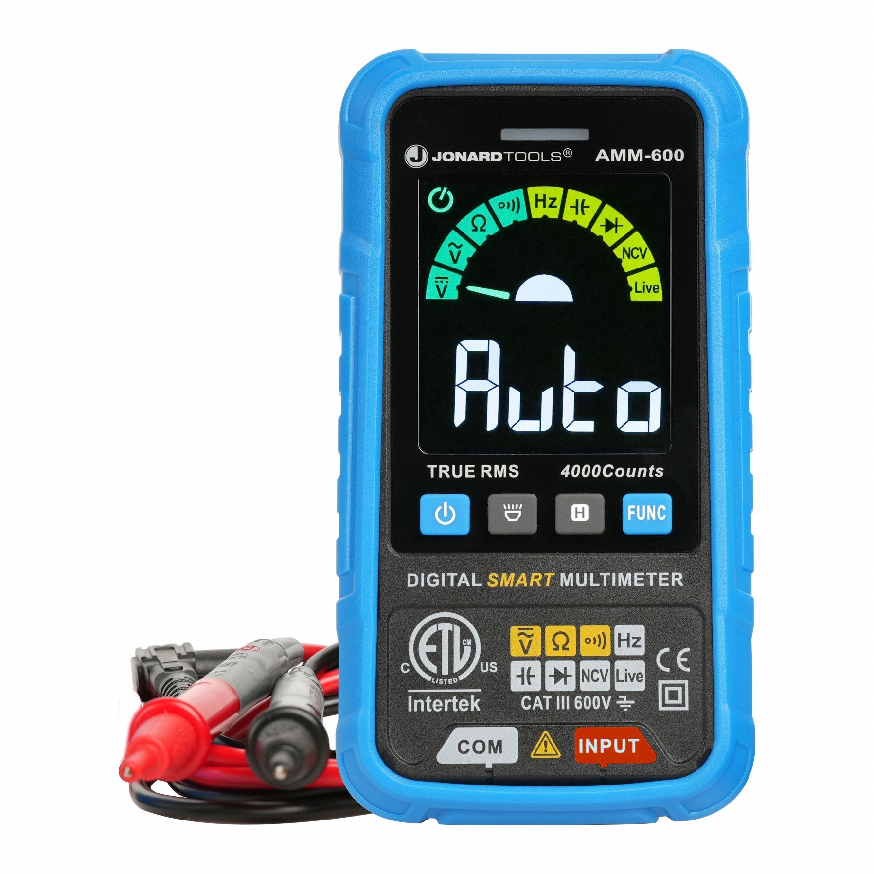 Multimeter: 600V, TRMS,