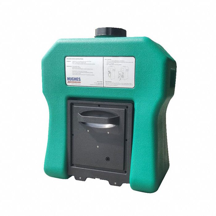 EYEWASH STATION, PORTABLE, GRAVITY-FED, 16 GALLON, GREEN, 21-17/64 X 25-1/8 X 11-19/64 IN