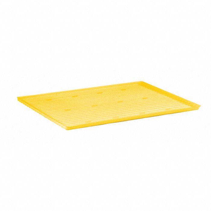 SHELF TRAY, YELLOW, POLYETHYLENE, FOR USE WITH 12/15/22-GALLON CAPACITY CABINETS