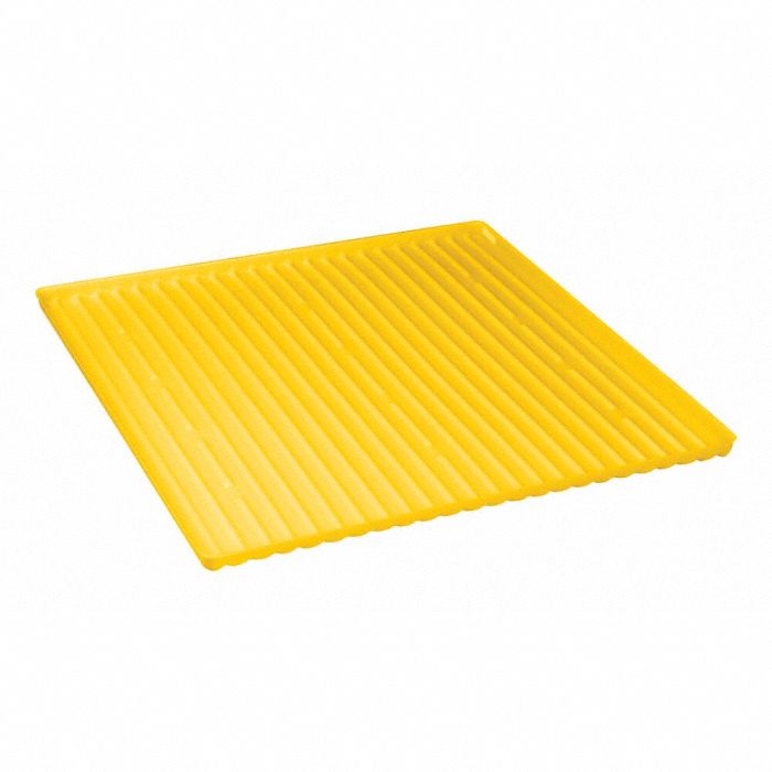 SHELF TRAY, YELLOW, POLYETHYLENE, FOR USE WITH 60-GALLON CAPACITY CABINETS