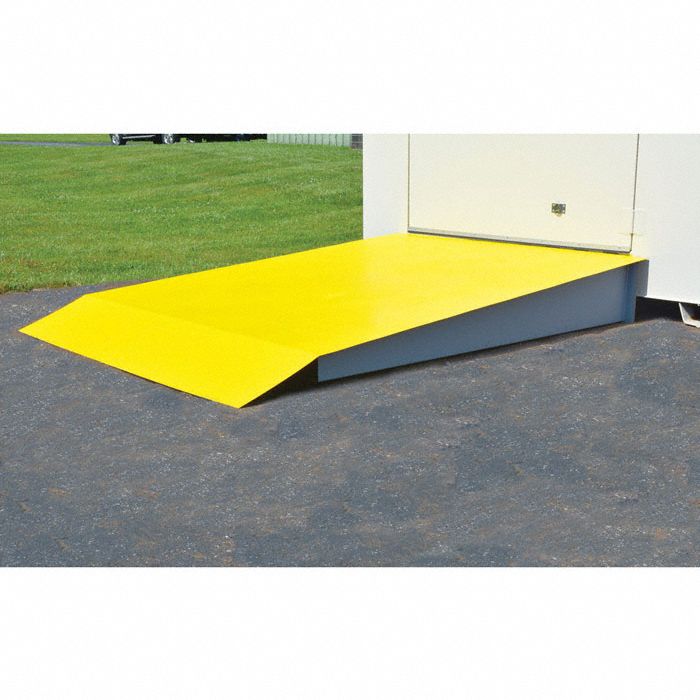 RAMP, FOR USE W 4 DRUM OUTDOOR STORAGE LOCKER, 48 X 8 IN