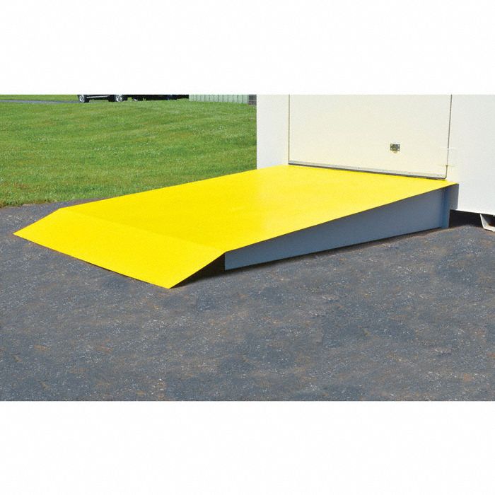 RAMP, FOR USE W 4 DRUM OUTDOOR STORAGE LOCKER, 48 X 8 IN