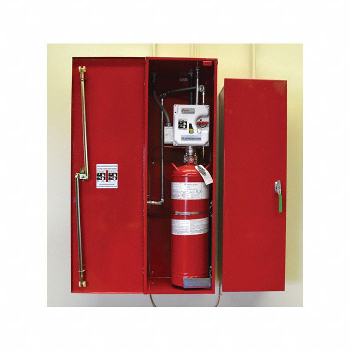 FIRE SUPPRESSION, PRE-INSTALLED, ONLY SOLD W 6-16 DRUM OUTDOOR STORAGE LOCKER, 15 X 49 X 13 IN