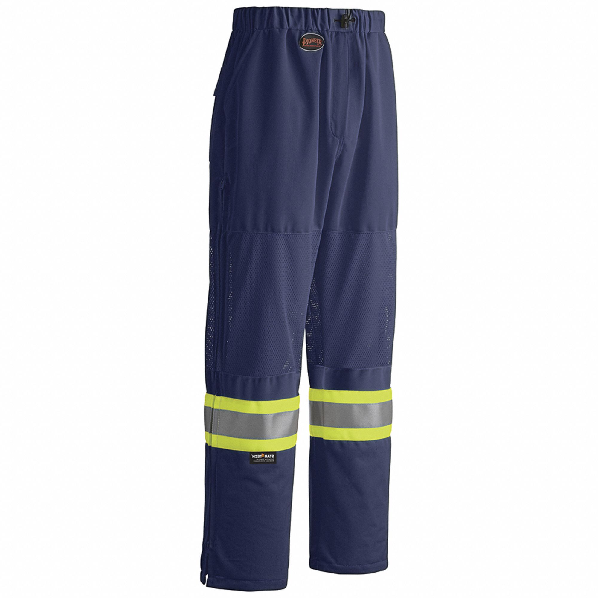 MEN'S TRAFFIC SAFETY PANT, NAVY, XL, POLYESTER, ANSI CLASS E