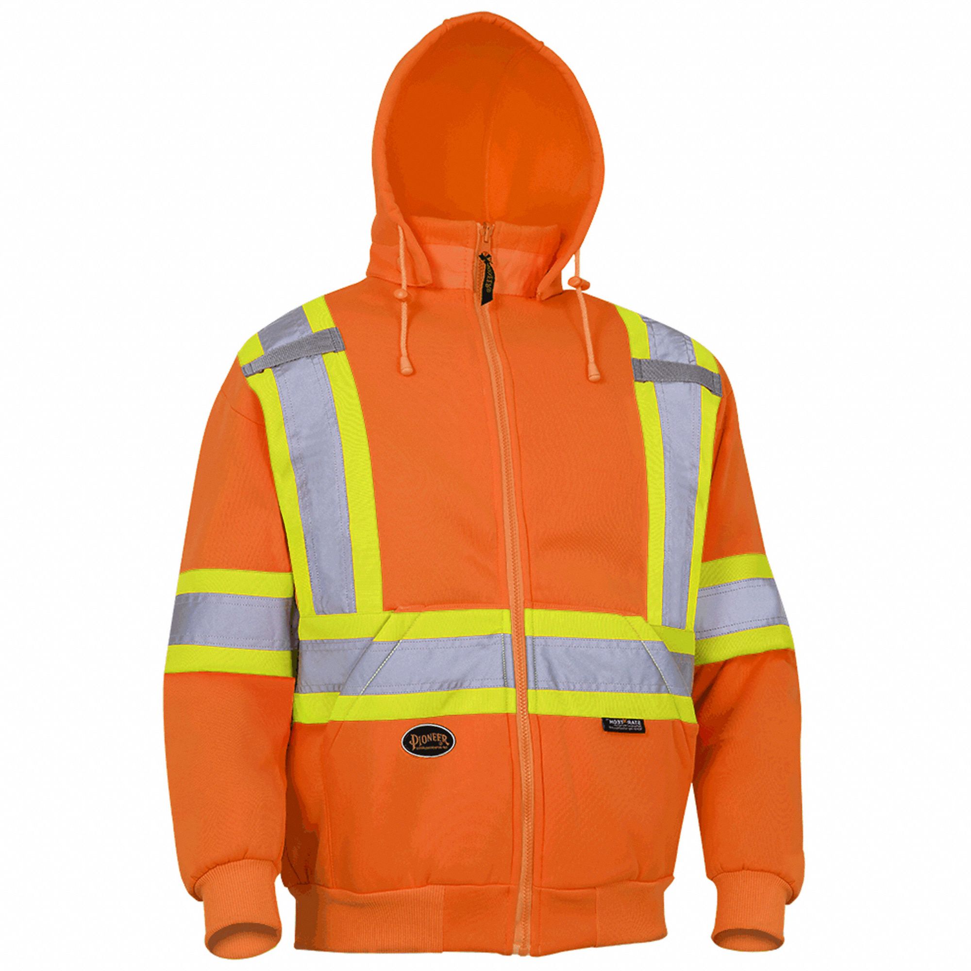 PIONEER HOODIE HI VIZ ORANGE 5XL Police and EMT Jackets and Parkas JRV6924 5XL V1060350 5XL Grainger Canada