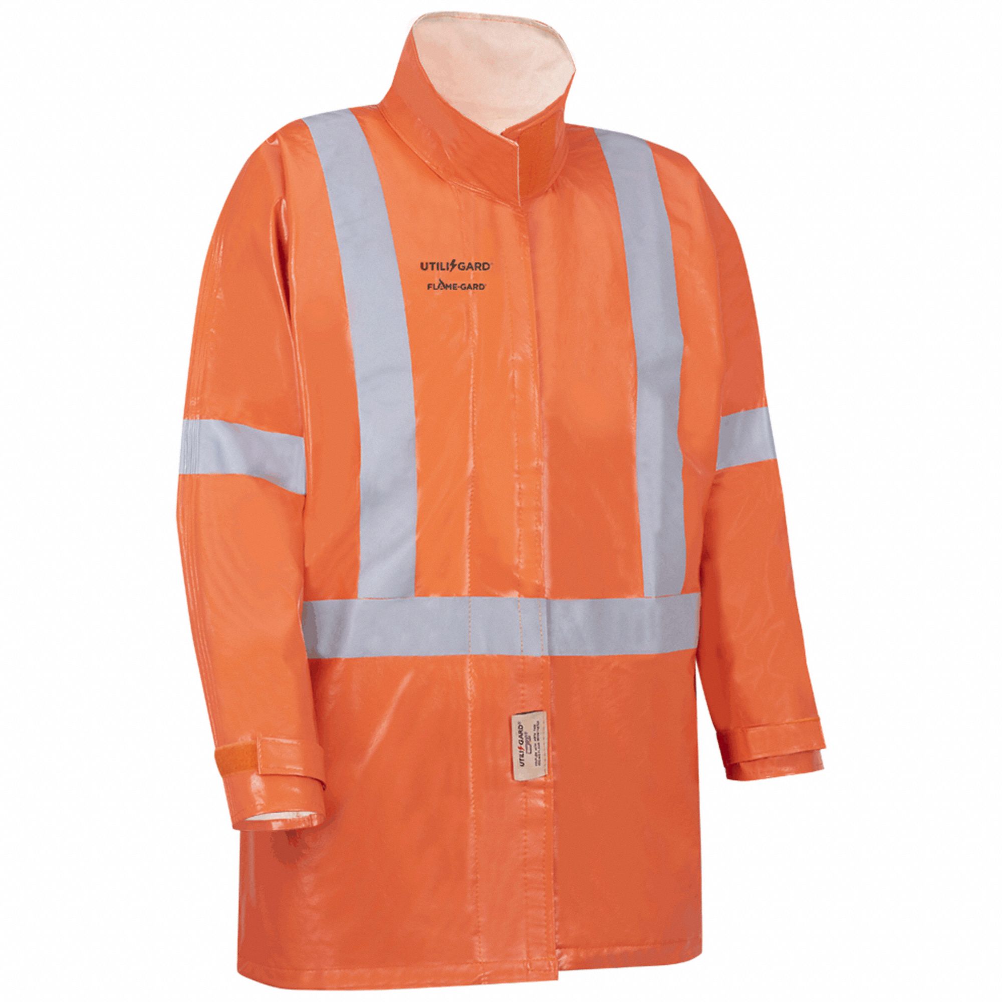 FLAME RESISTANT JACKET,SZ L,ORANGE