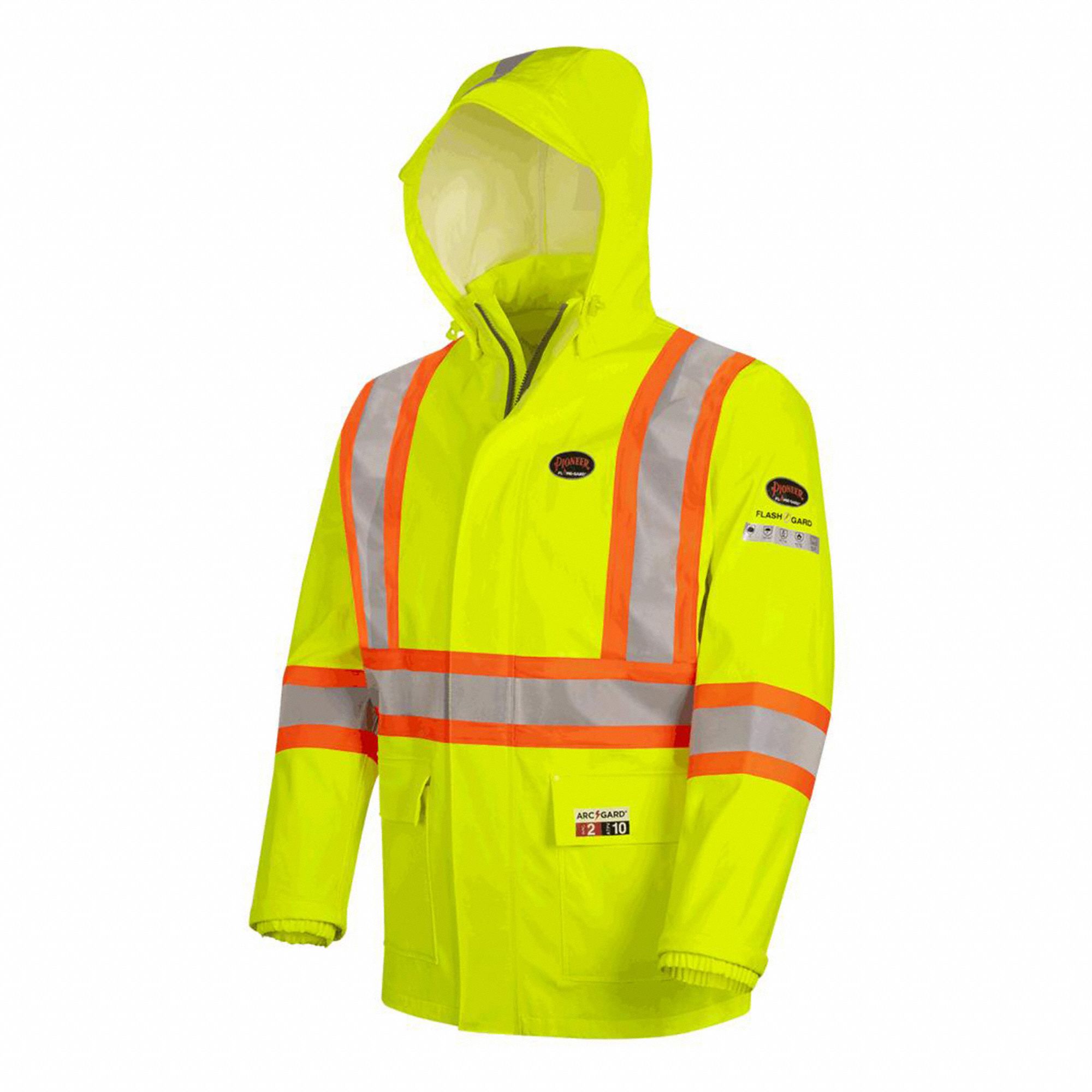 UNISEX N JACKET, YELLOW, S, PUR, 1 POCKET, HI-VIS, 240 GSM THICK, HEAT-WELDED SEAMS