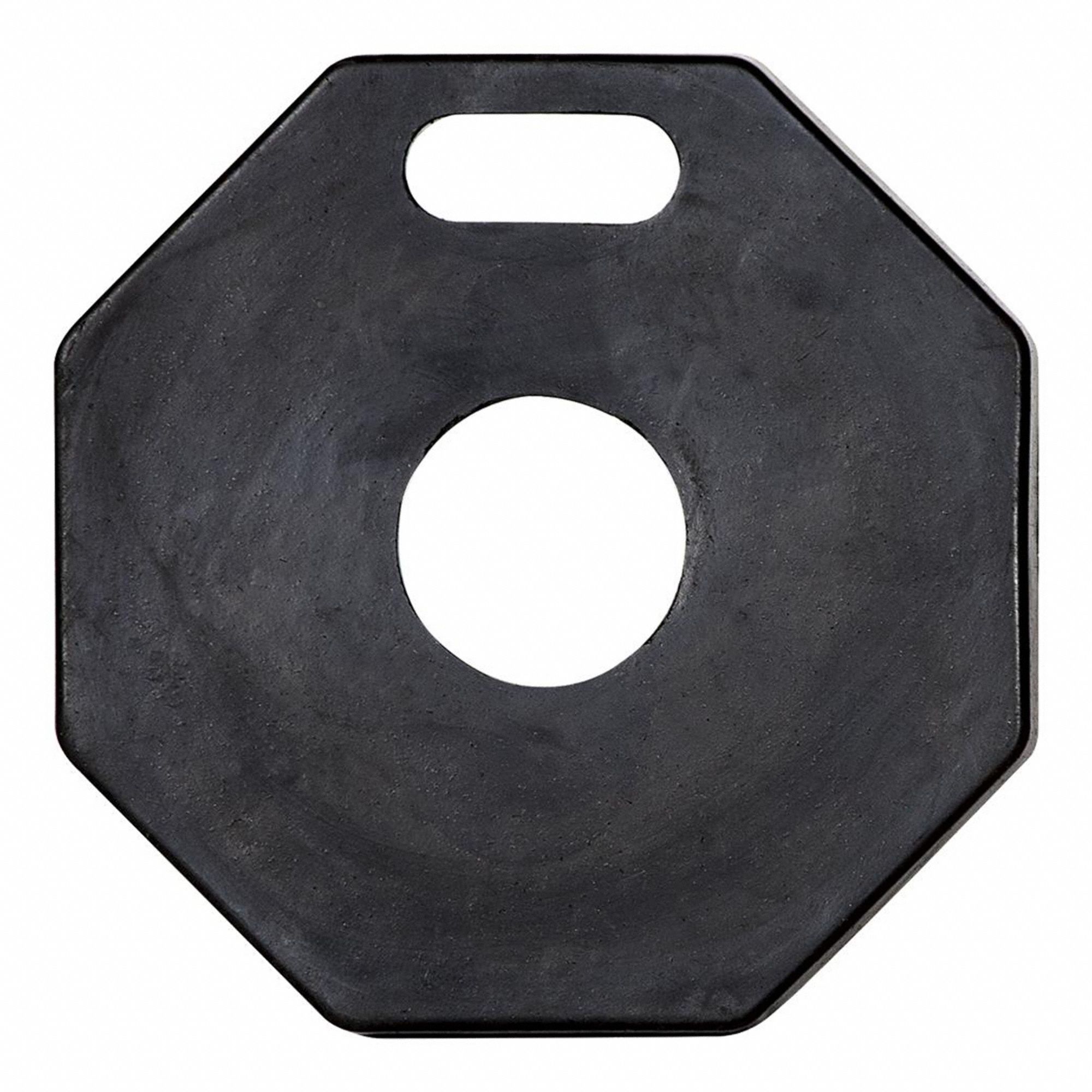 BASE DE DÉLINÉATEUR, NOIRE, BASE/CORPS EN POLYURÉTHANE, 1⅜ PO, 11 LB