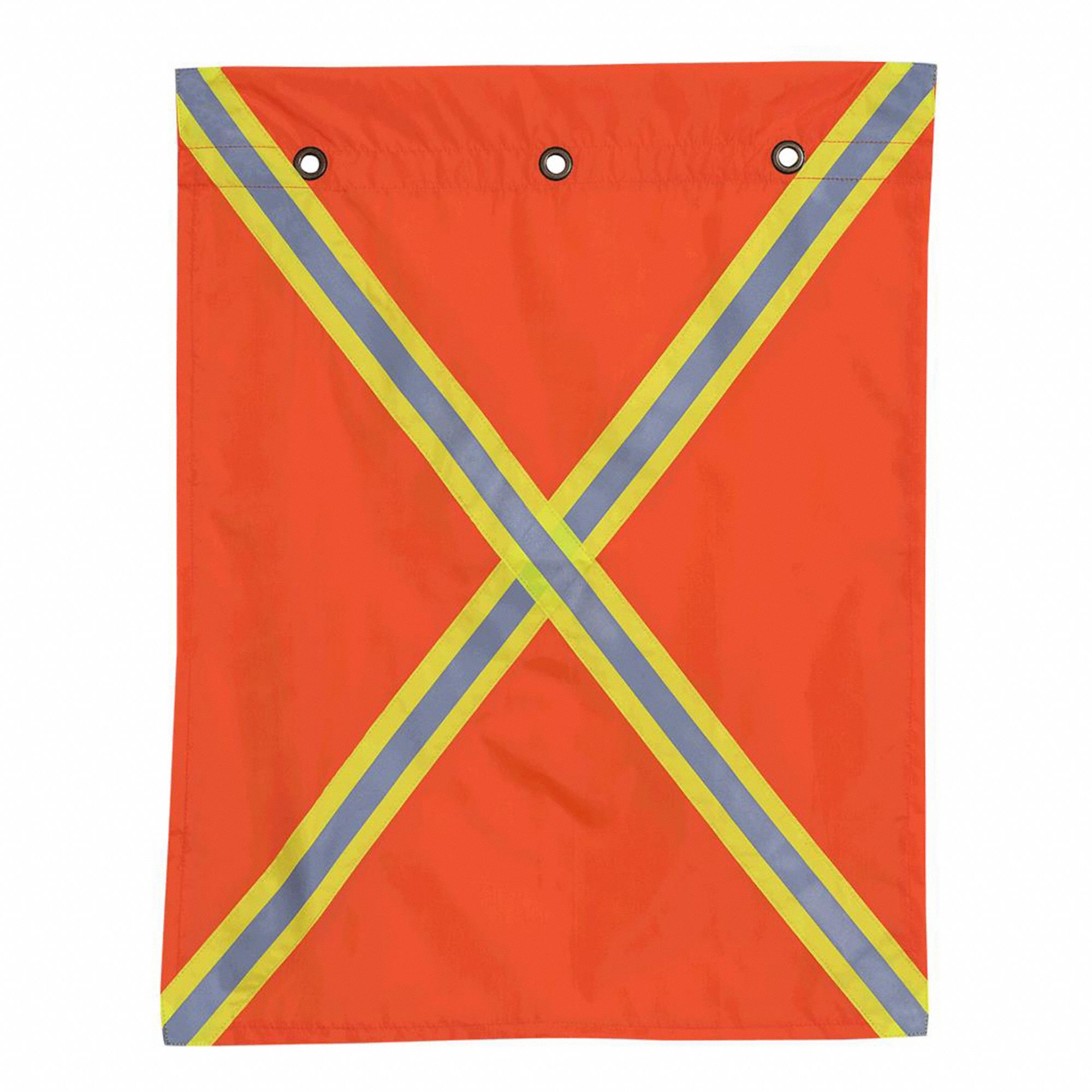 REFLECTIVE FLAG,POLYESTER,25 5/8 IN L