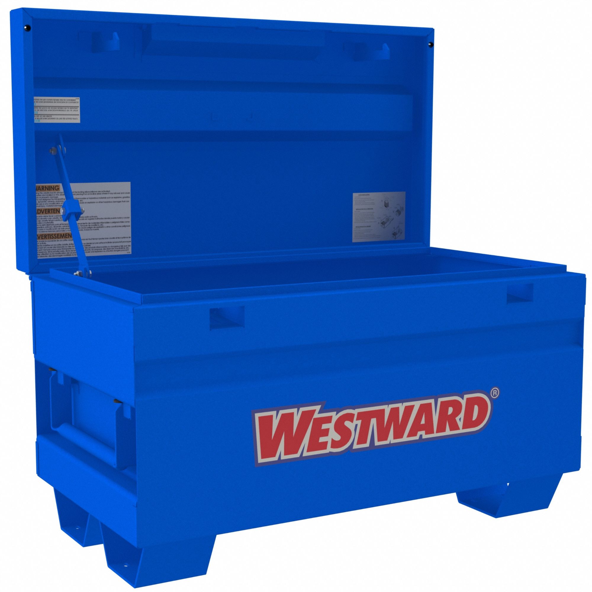 JOBSITE BOX,14 GAL,POWDER COATED,BLUE