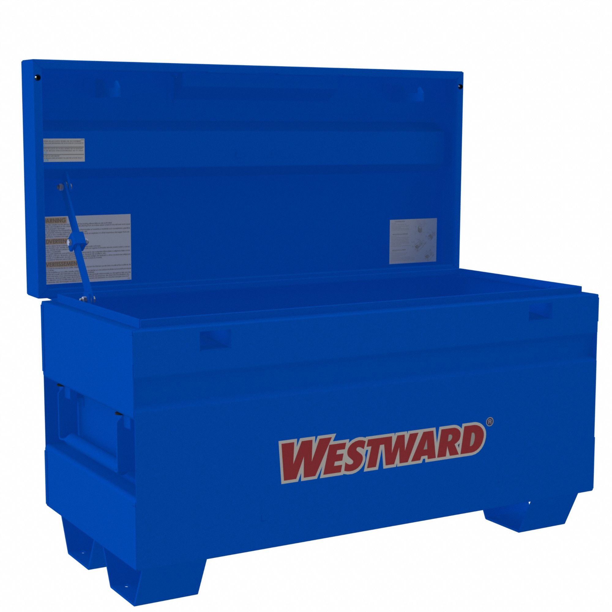 JOBSITE BOX,14 GAL,POWDER COATED,BLUE