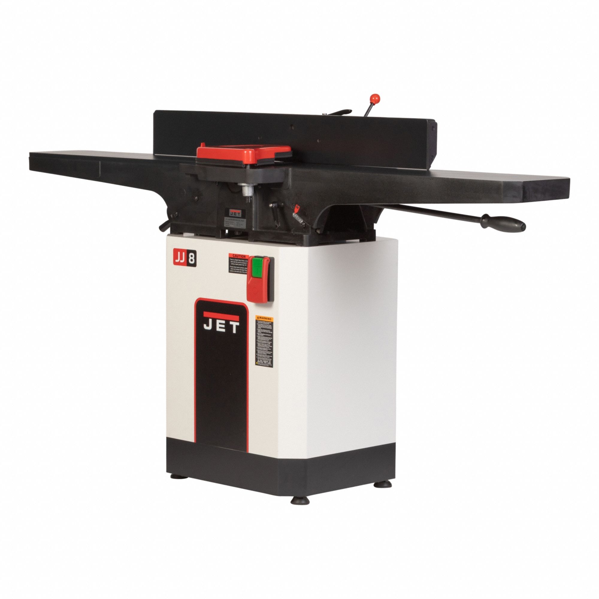 Jointer: 230V, Single-Phase, Floor Standing, 2 hp, 8 in Max. Material Wd, 1/8 in Max. Cutting Dp
