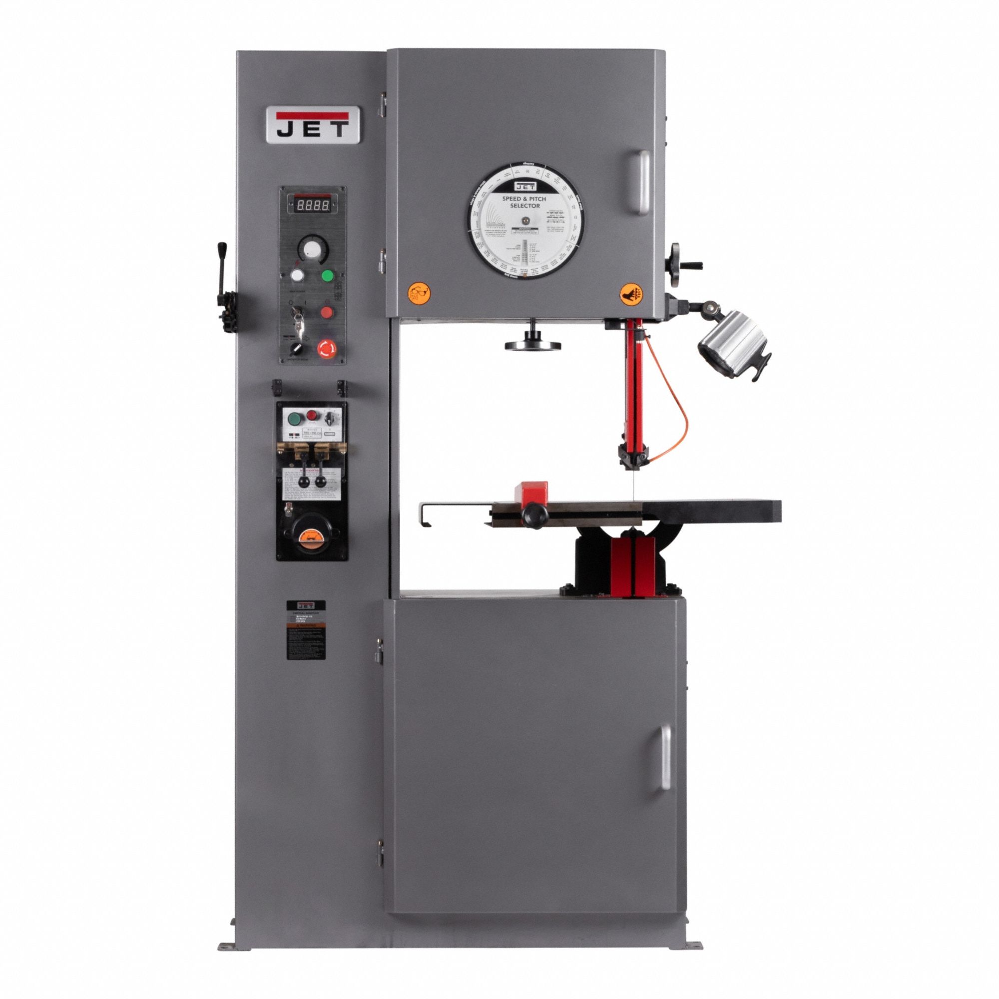 Band Saw: 20 in Throat Dp - Vertical, 70 to 1700 SFPM, 15° Left/45° Right, 15 A, 1 Phase, 230V