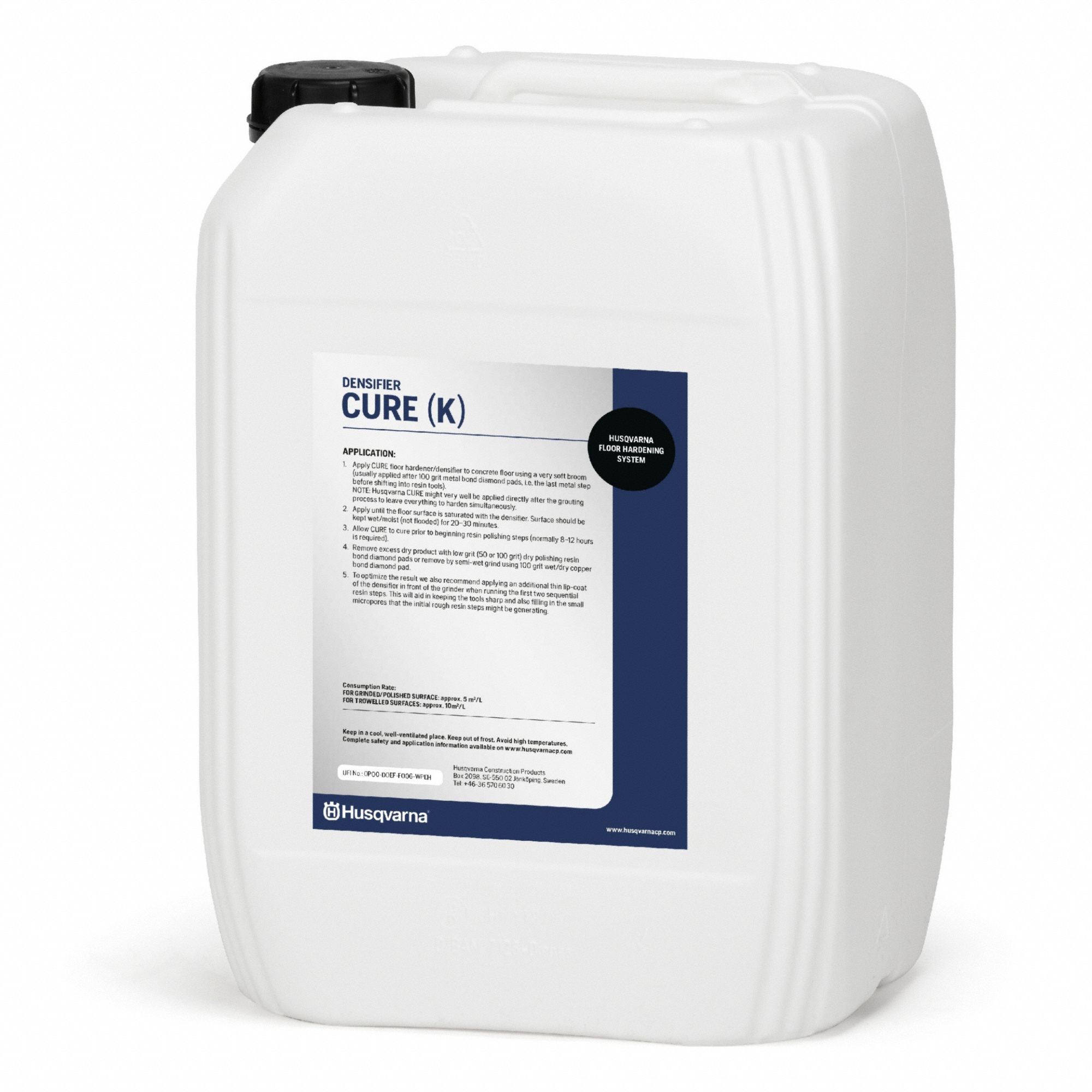 Hiperhard Densification: Concrete, Potassium Silicate, 5 gal_20 L Chemical Volume