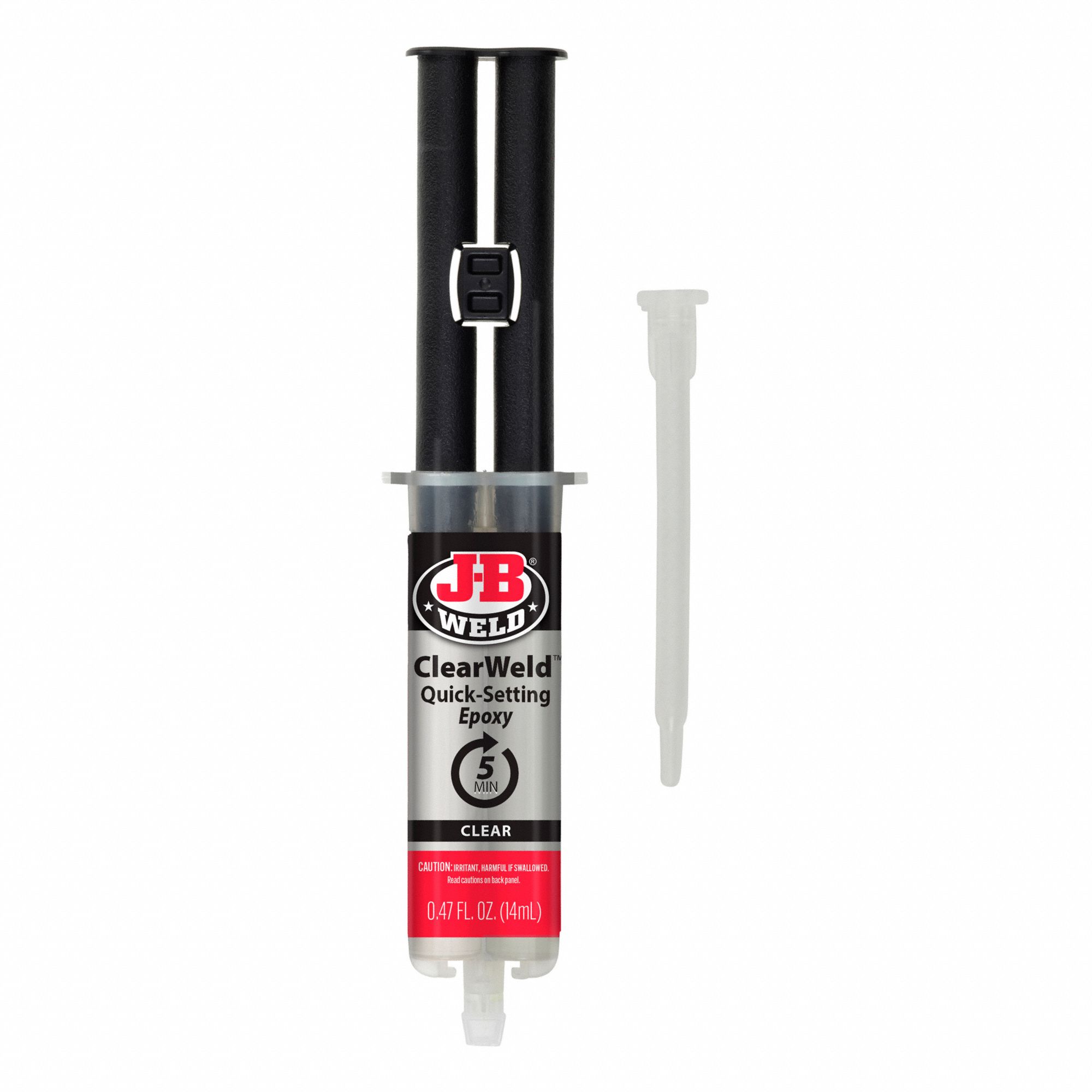 CLEARWELD EPOXY ADHESIVE, SYRINGE, 1 HR CURE, 5 MIN WORKING TIME, 1.1 MIXING RATIO
