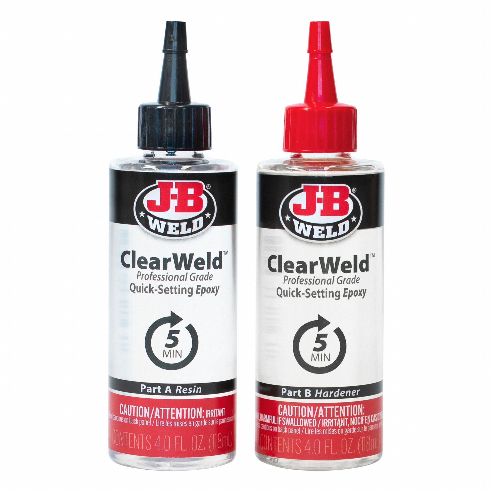ADHESIVE TUBE, EPOXY, CLEARWELD, METAL/CARPET/WOOD, 1HR CURE, RATIO 1:1, MAX TEMP 250 ° F, CLEAR, 8OZ
