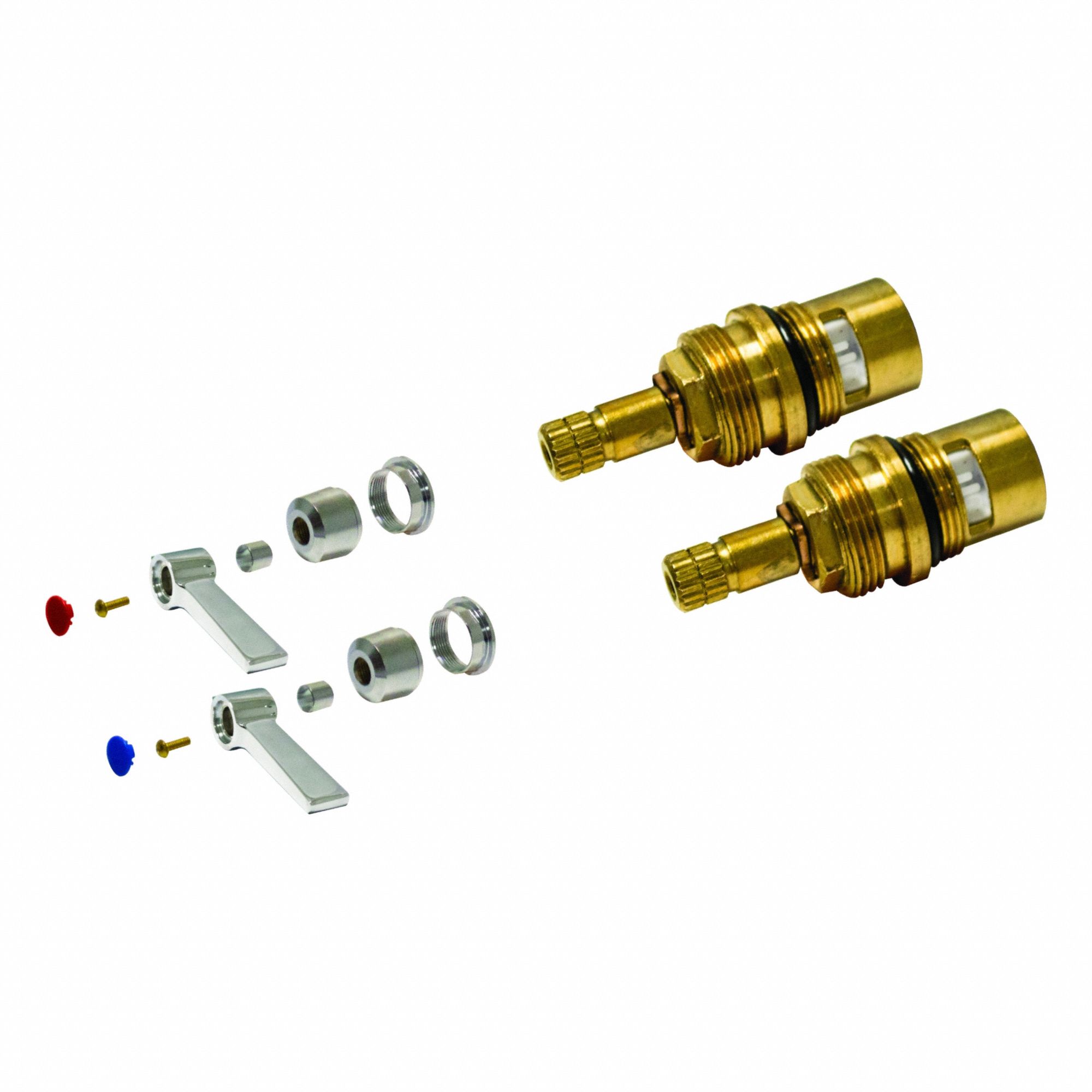 Cartridge: For Advance Tabco Series, Use with Hot/Cold Water, Brass, Brass, 2 PK