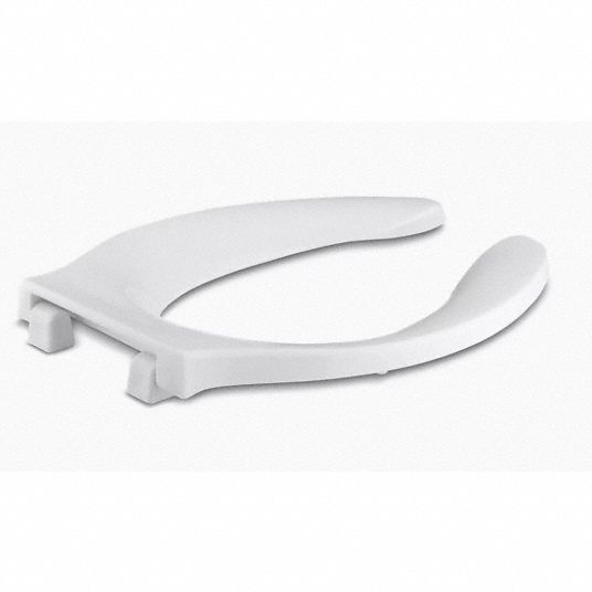 White, Plastic, Toilet Seat - 55VE91|K-4731-CA-0 - Grainger