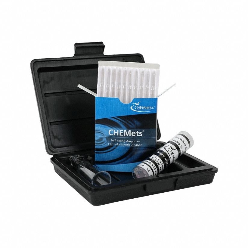 CHEMETRICS, Dissolved Oxygen, 0 to 40 ppb, Water Quality Test Kit ...