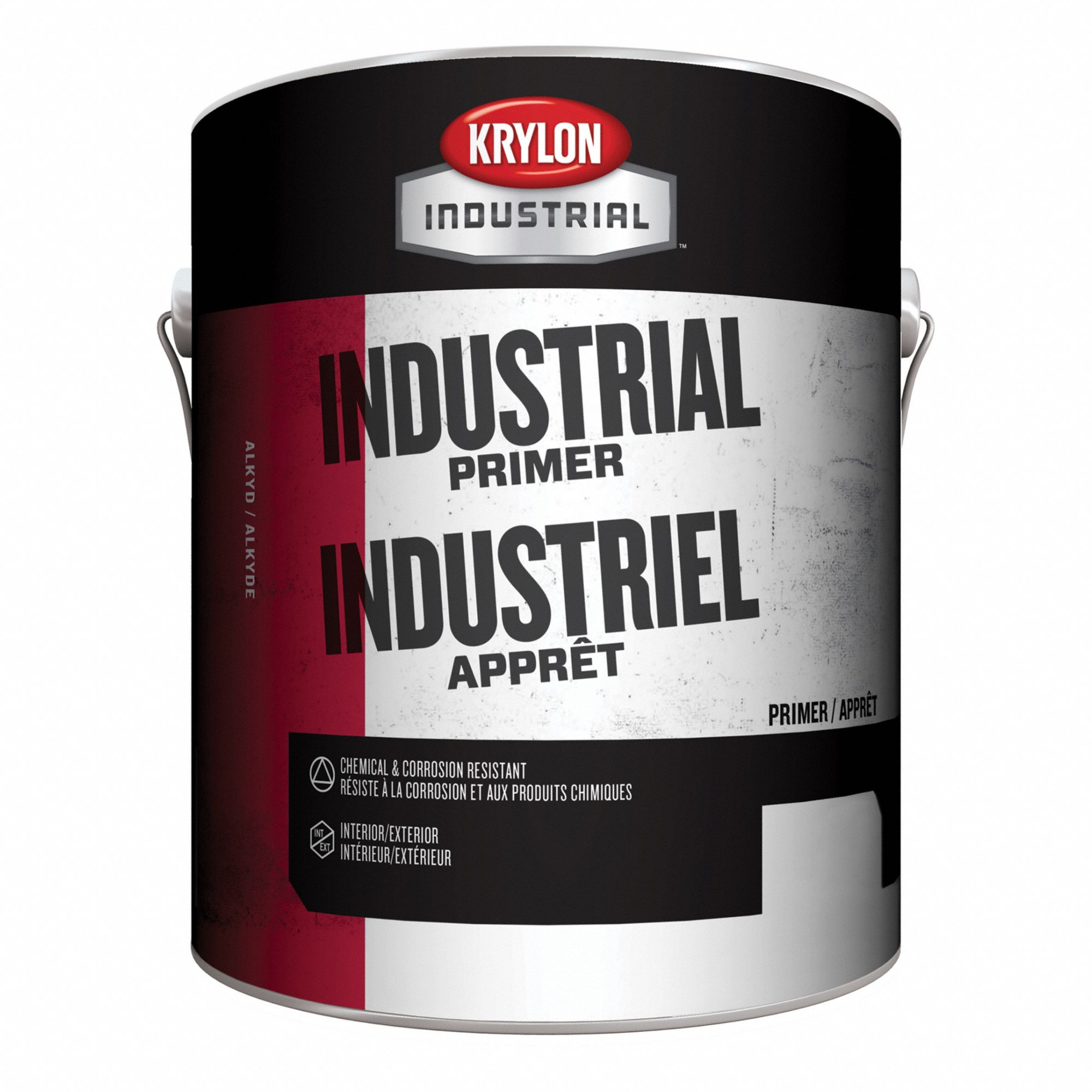 Primer: Exterior/Interior, Gray, Metal/Steel, Interior/Exterior Primer, Water, Flat, Gray