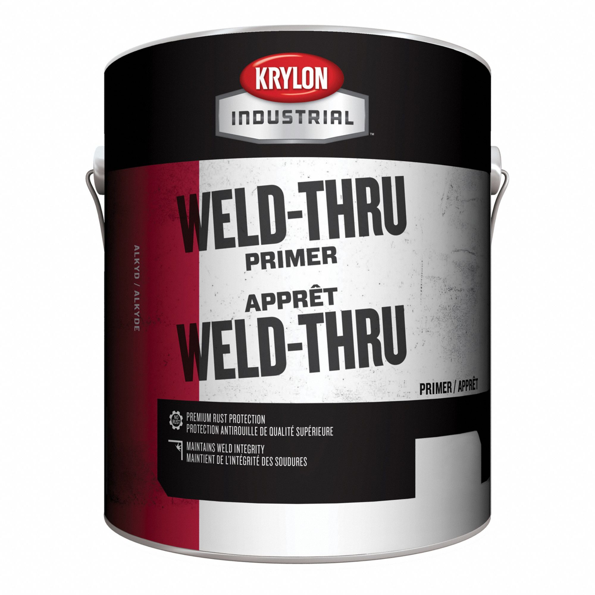 Primer: Exterior/Interior, Gray, Steel, Weld Thru Primer, Solvent, Flat, Gray, 457 sq ft/gal