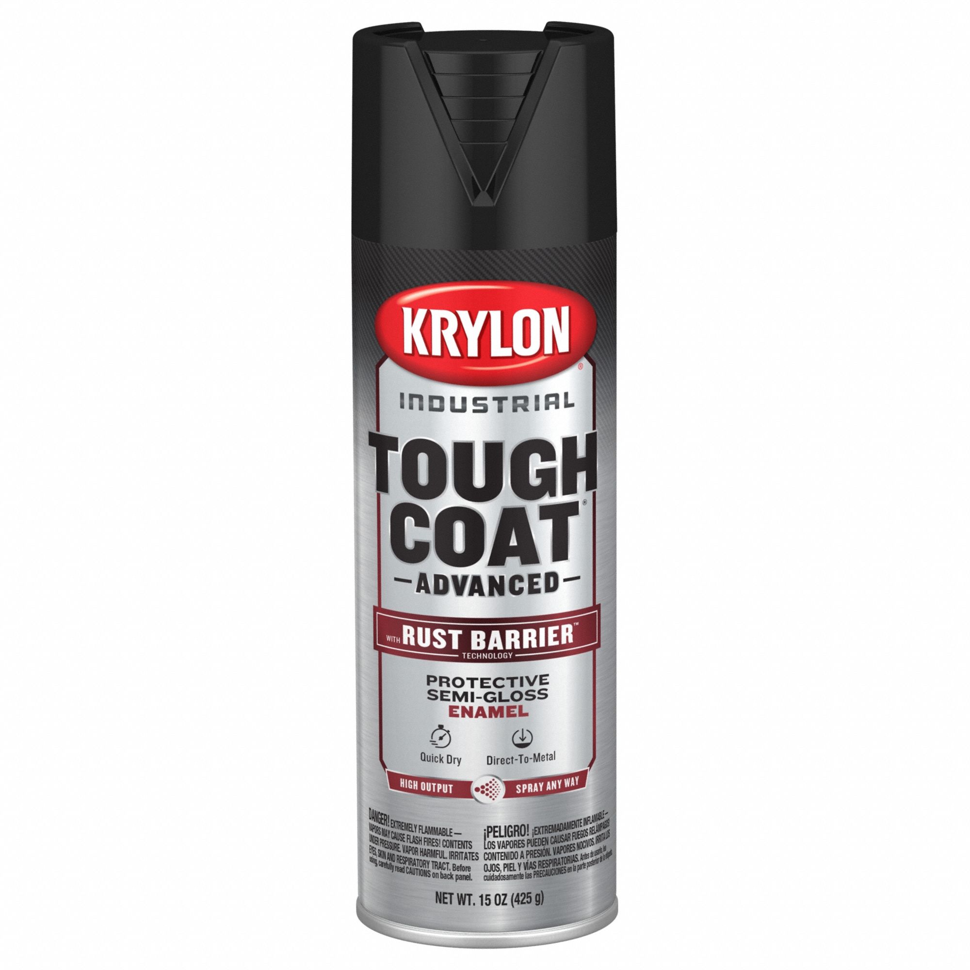 Spray Paint: Premium Spray Paints, Rust Barrier, Black, Aluminum/Metal/Steel