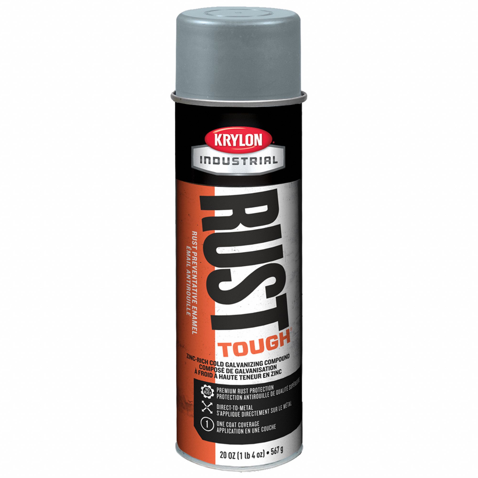 KRYLON INDUSTRIAL Spray Primer Exterior/Interior, Rust Preventative