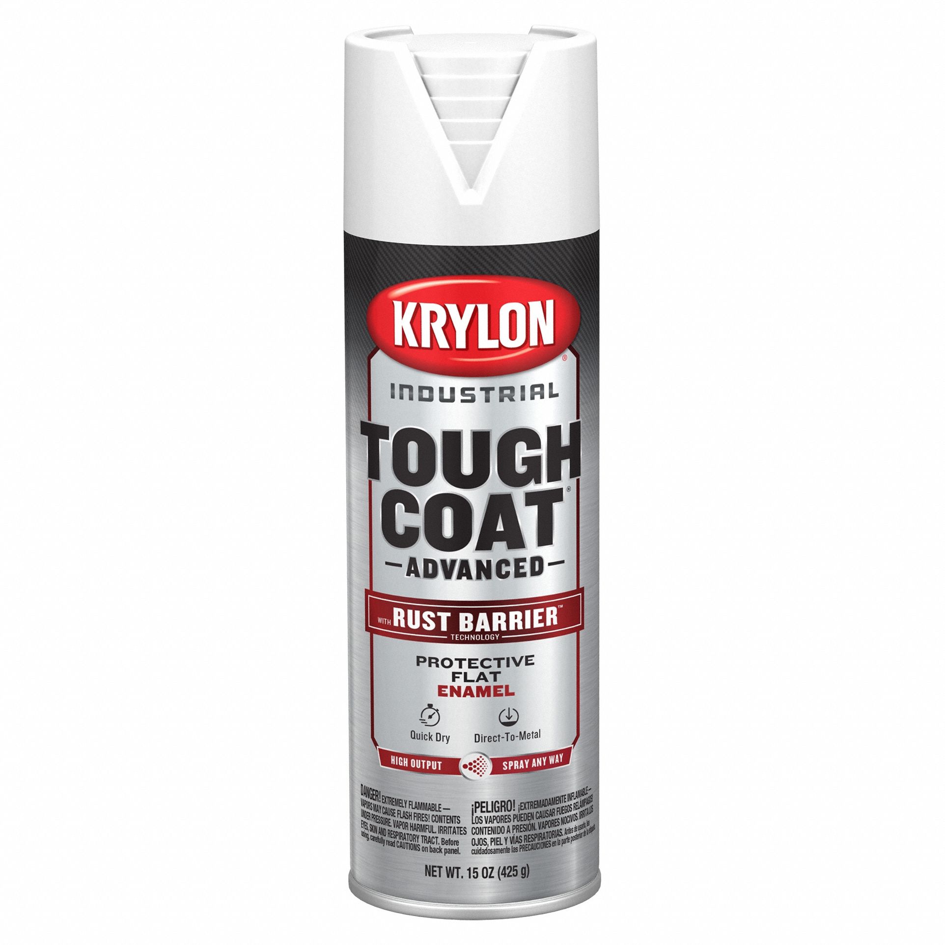 Spray Paint: Premium Spray Paints, Rust Barrier, White, Aluminum/Metal/Steel